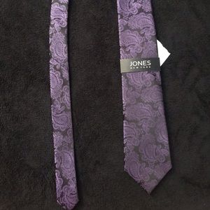 Jones Black and Purple Tie